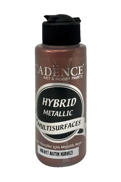 Hybrid Multisurface Metalik Boya 120 Ml. Hm-817 Antik Kırmızı ürün görseli 1