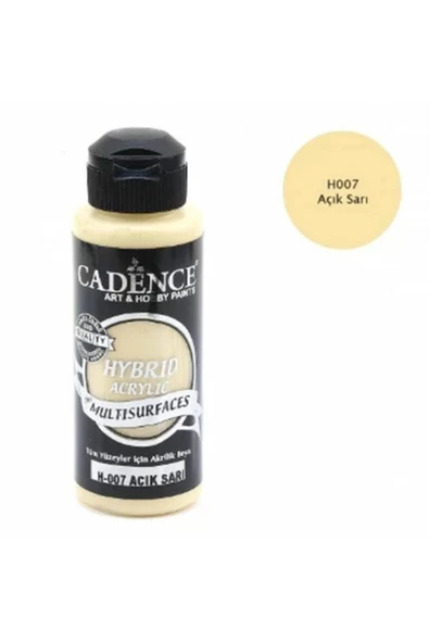 Hybrid Multisurface Akrilik Boya 120 Ml. H-007 Açık Sarı ürün görseli 1