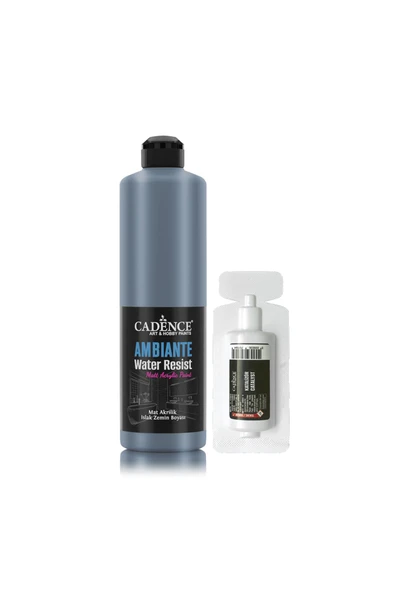 Ambiente Suya Dayanıklı Metalik Akrilik Boya Awm-07 Antrasit 500ml + Katalizör 20gr ürün görseli 1