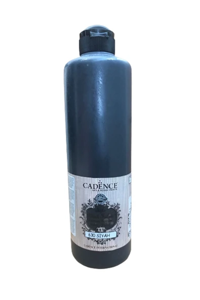 F-630 Siyah Style Mat Kumaş Boyası 500ml ürün görseli 1