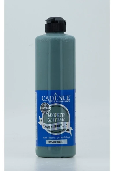 Hybrid Multisurface Simli Akrilik Boya 500ml - Hsg-093 Firüze ürün görseli 1