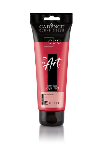 PRM317 Kırmızı Cadence Proart Heavy Body Akrilik Boya 120ML - Cadence Tüp Akrilik Boya ürün görseli 1