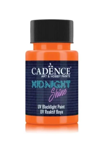 MIDNIGHT SHINE UV REAKTIF BOYA MS- 03 TURUNCU SARI 50 ML ürün görseli 1