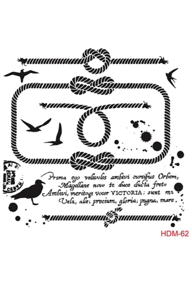 Hdm62 Mektup Stencil 25x25 ürün görseli 1