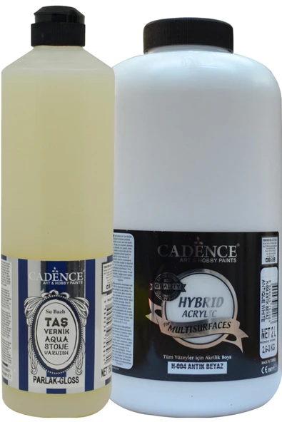 Multisurfaces Antik Beyaz 2lt+taş Vernik 750 Ml Set ürün görseli 1