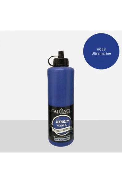 Boya Hybrid Multisurface Akrilik Boya 500 Ml. H-038 Ultra Marine ürün görseli 1
