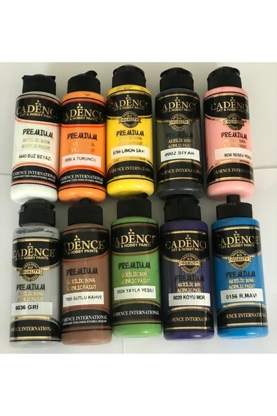 Premium Akrilik Boya 120 Ml - 10'lu Set ürün görseli 1