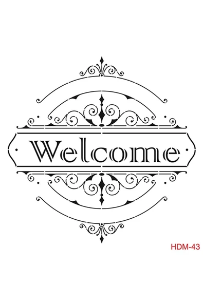Hdm43 Home Dekor Midi Stencil (25x25) ürün görseli 1