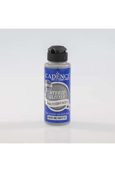 Hybrıd Akrilik Multisurface Simli Altın Hsa-081 Grafiti Gri 120ml ürün görseli 1