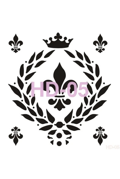 Hd005 Home Dekor Stencil 45x45 ürün görseli 1