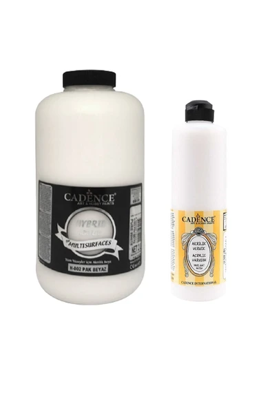 Pak Beyaz Hybrid Multisurface 2 Litre H-002+750ml. Su Bazlı Yarı Mat Vernik ürün görseli 1