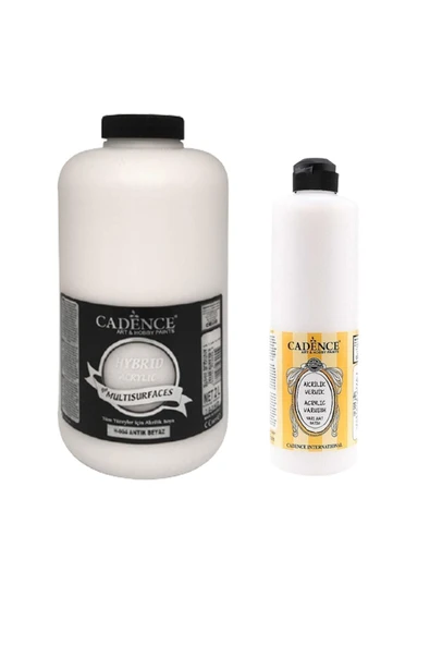 Antik Beyaz Hybrid Multisurface 2 Litre H-004 750ml. Su Bazlı Yarı Mat Vernik 2 Litre H-004 750ml. Y ürün görseli 1