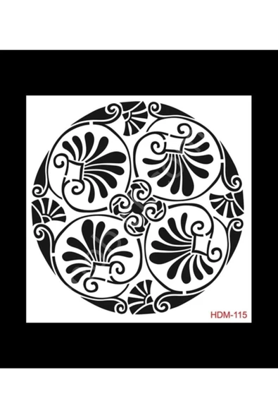 Hdm115 Home Dekor Midi Stencil (25x25) ürün görseli 1
