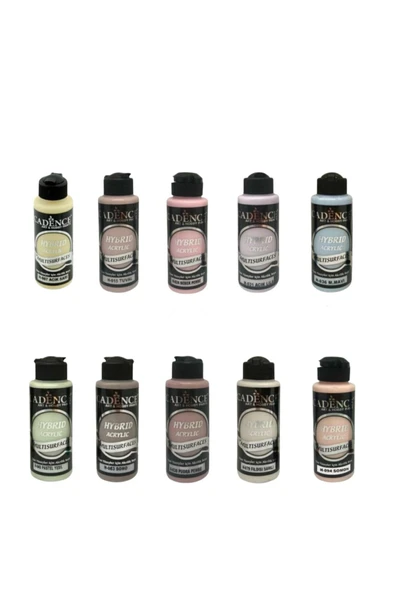 Boya Hybrid Akrilik Boya Seti 120 ml 10 Lu Pastel Renkler ürün görseli 1