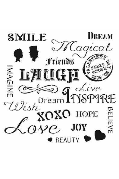 Hdm55 Home Dekor Midi Stencil (25x25) ürün görseli 1