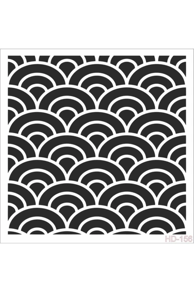 Hd156 Home Dekor Stencil 45x45 ürün görseli 1