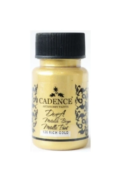 Cadence 136 Rich Altın Dora Metalik Boya 50ml ürün görseli 1