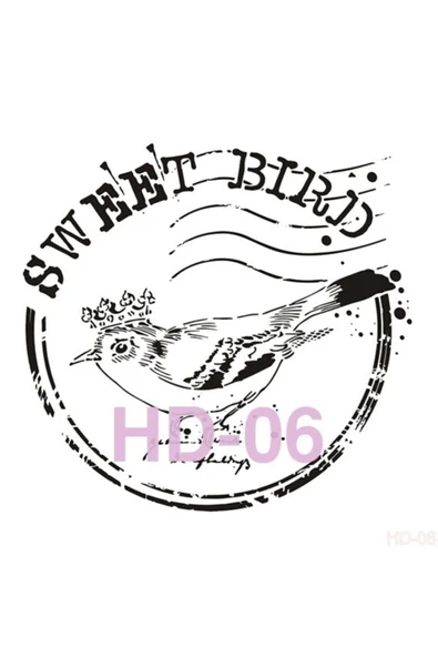 Hd006 Home Dekor Stencil 45x45 ürün görseli 1