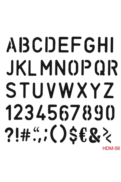 Hdm59 Home Dekor Midi Stencil (25x25) ürün görseli 1