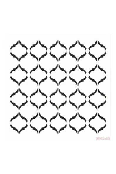 Cadence Duvar Stencıl Şablon 45*45cm Ehd-03 ürün görseli 1