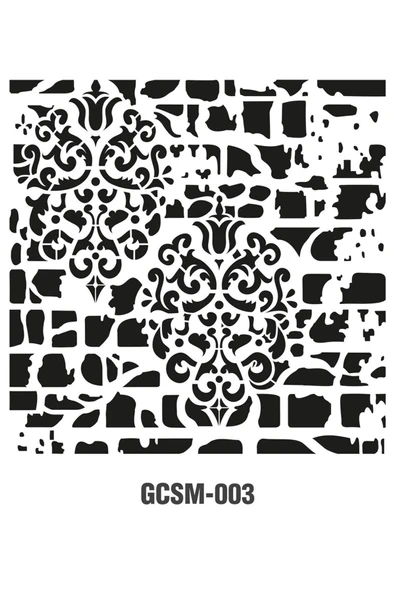 Grunge Stencıl Mini Gcsm-003 25x25 ürün görseli 1