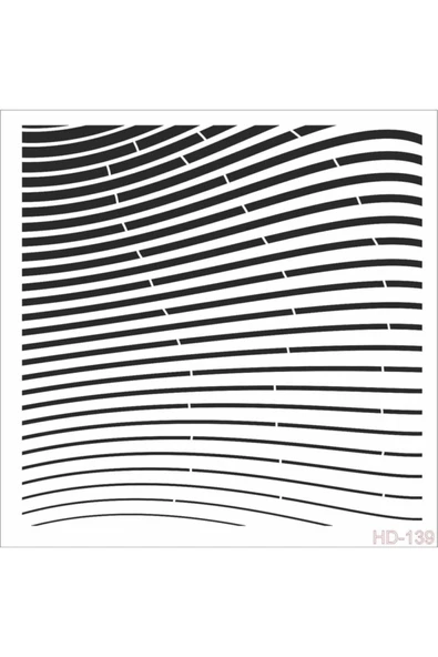 Hd139 Home Dekor Stencil 45x45 ürün görseli 1