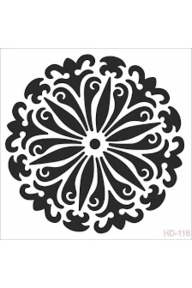 Hd116 Home Dekor Stencil 45x45 ürün görseli 1