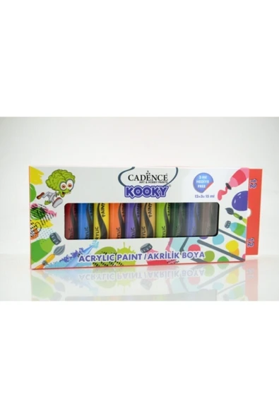Boya Kooky Akrilik 12'li Set ürün görseli 1