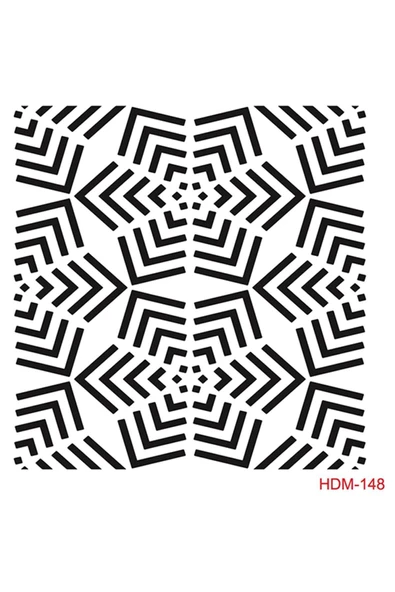 Hdm148 Home Dekor Midi Stencil (25x25) ürün görseli 1