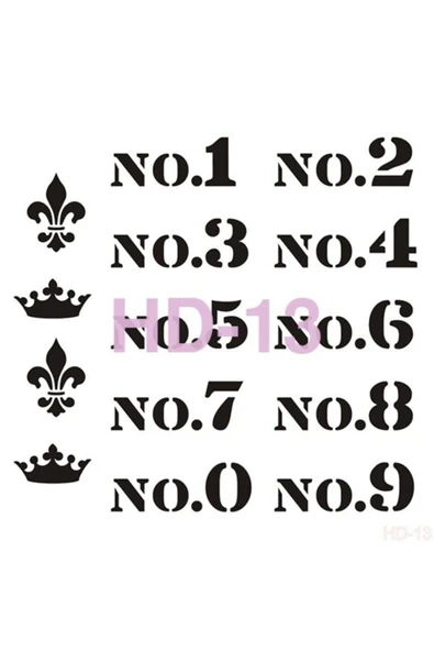 Hd013 Home Dekor Stencil 45x45 ürün görseli 1