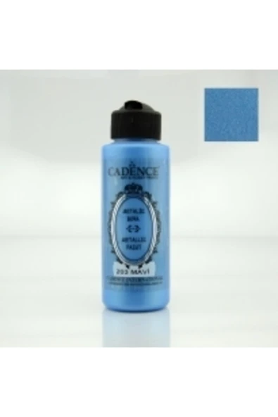 Metalik Sedefli Boya 120ml.203 Mavi ürün görseli 1