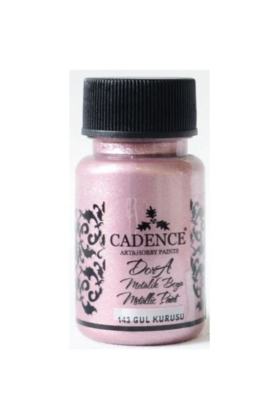 Cadence 143 Gül Kurusu Dora Metalik Boya 50ml(cc) ürün görseli 1