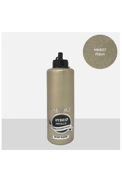 Hibrit Metalik Multisurface Akrilik Boya 500 Ml Hm807 Platin ürün görseli 1