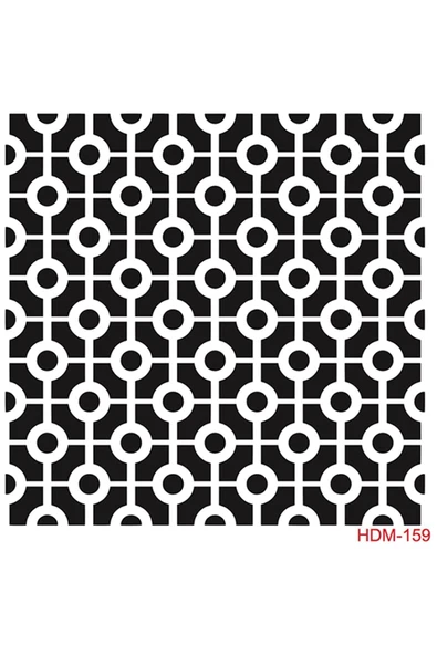 Hdm159 Home Dekor Midi Stencil (25x25) ürün görseli 1