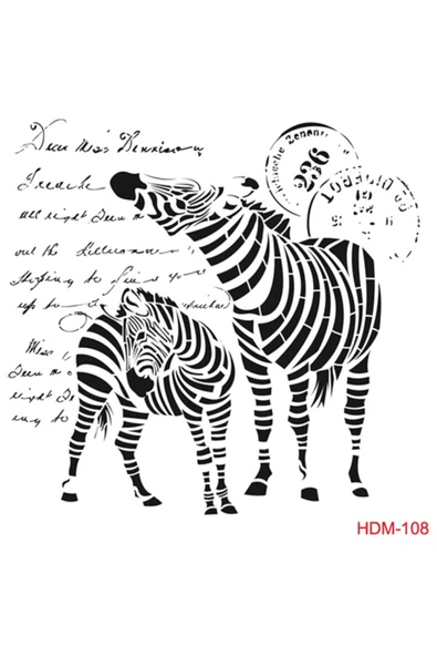 Hdm108 Home Dekor Midi Stencil (25x25) ürün görseli 1