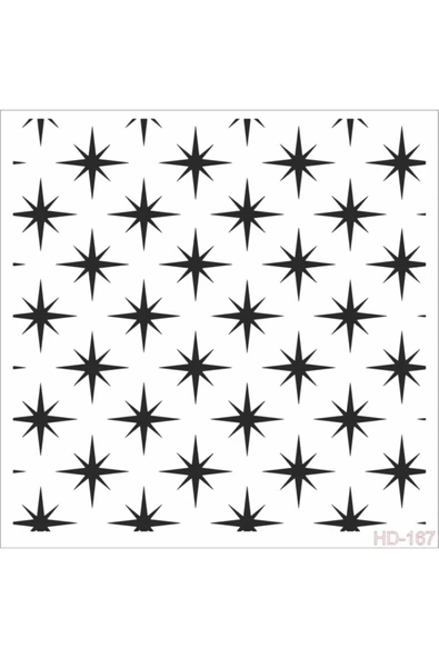 Hd167 Home Dekor Stencil 45x45 ürün görseli 1