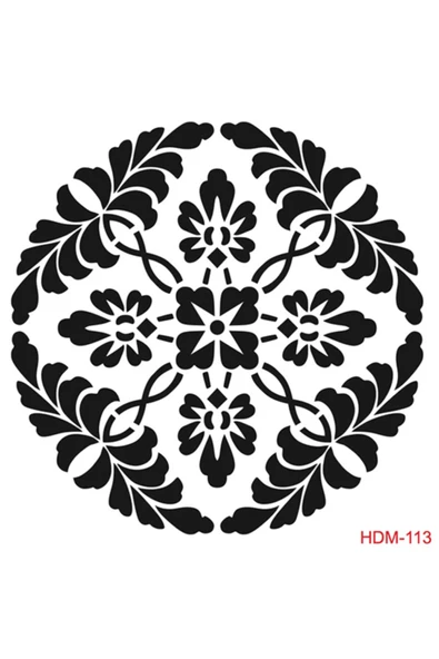 Hdm113 Home Dekor Midi Stencil (25x25) ürün görseli 1