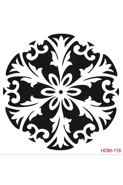 Hdm118 Home Dekor Midi Stencil (25x25) ürün görseli 1