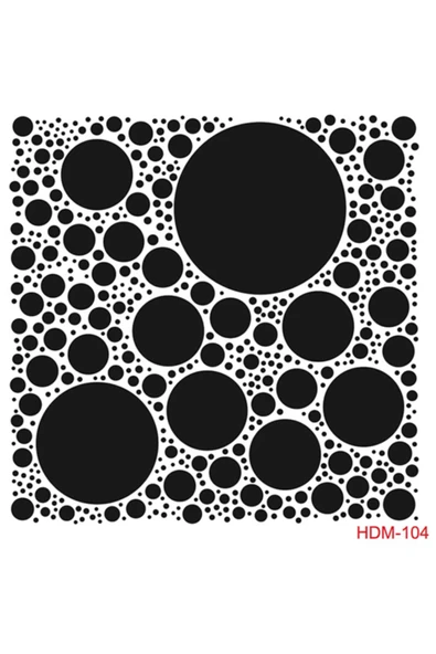 Hdm104 Home Dekor Midi Stencil (25x25) ürün görseli 1