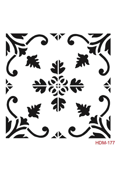 Hdm177 Home Dekor Midi Stencil (25x25) ürün görseli 1