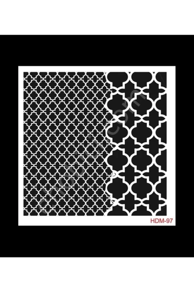 Hdm97 Home Dekor Midi Stencil (25x25) ürün görseli 1