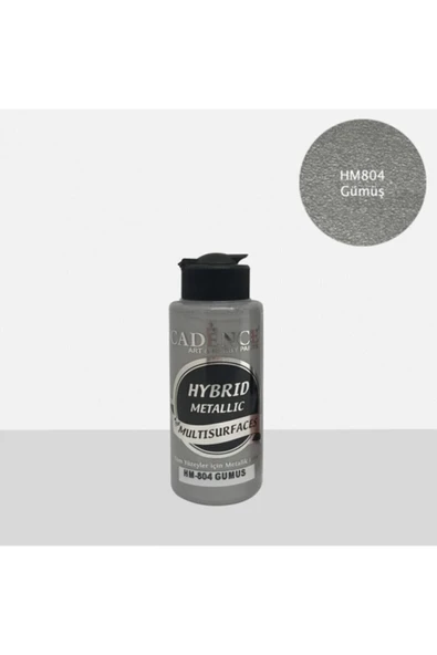 Hibrit Metalik Multisurface Akrilik Boya 120 Ml Hm804 Gümüş ürün görseli 1