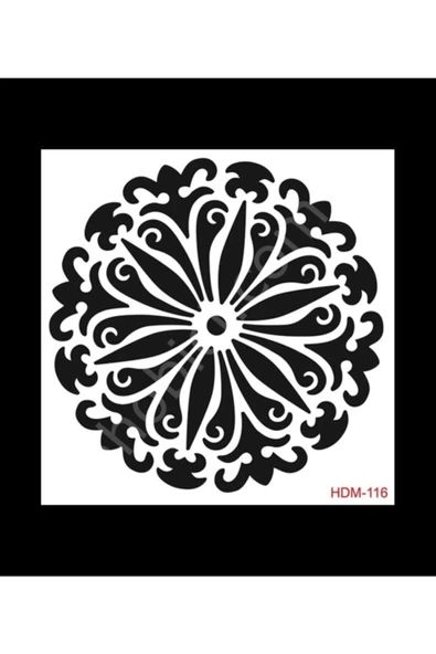 Hdm116 Home Dekor Midi Stencil (25x25) ürün görseli 1