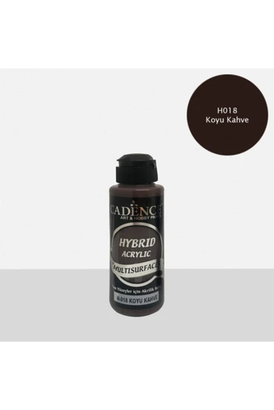 H-018 Koyu Kahve , Multısurface 120 ml ,akrilik Boya ürün görseli 1