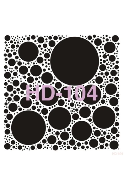 Hd104 Home Dekor Stencil 45x45 ürün görseli 1