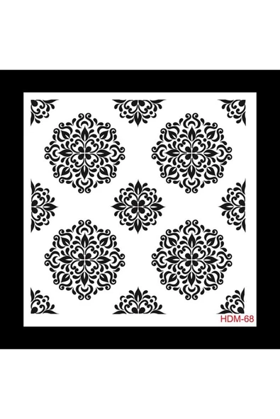 Hdm68 Home Dekor Stencil 25x25 ürün görseli 1