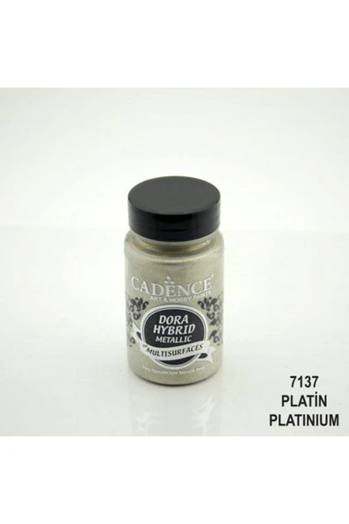 Dora Hybrid Metallic For Multisurfaces Her Yüzey Için Akrilik Boya 90 ml. Platin ürün görseli 1