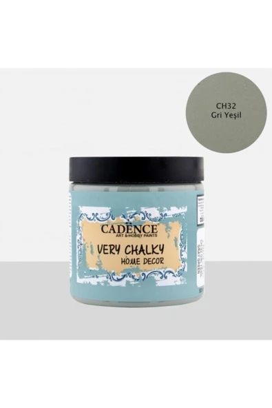 Very Chalky Home Decor Mobilya Boyası 500 ml. 32 GRİ YEŞİL ürün görseli 1