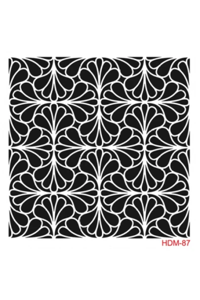 Hdm87 Home Dekor Stencil 25x25 ürün görseli 1