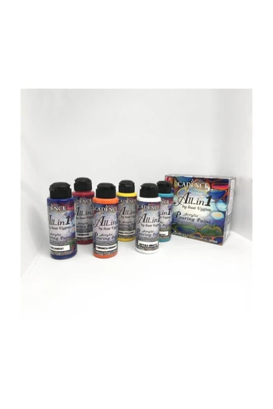 Hazır Akrilik Pouring Boya Seti 6x120ml ürün görseli 1